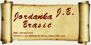 Jordanka Brašić vizit kartica